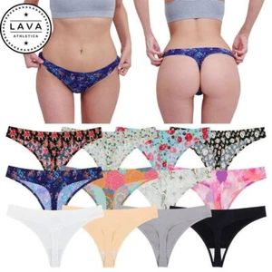 4 Pack Womens Sexy G-string Thongs T-back Underwear Panties Lingeries Sleepwear - Picture 1 of 15