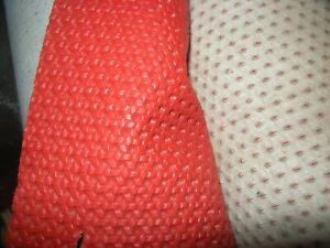 Fiat 124 sport Coupe VW Beetle Alpha Spider Leatherette Skai Red Comb Beeswax