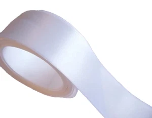 White Single-Face Satin Ribbon 1 1/2" wide x 10 yards, Schiff Brand B17 - Picture 1 of 5