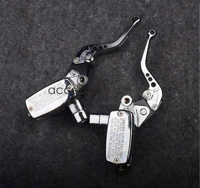 Palancas de embrague de cilindro maestro de freno cromadas para Kawasaki Vulcan 1500 1600 1700 Foto 1 de 4