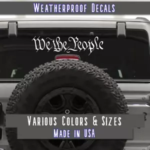 2A We the People decals vinyl stickers Constitution USA Many Colors + Sizes - Picture 1 of 5