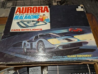 Aurora Tjet HO "Flamethrower" Slot Car Set - Image 1 of 4