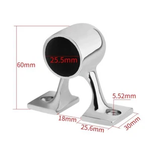 316 Stainless Steel Marine Boat Hand Rail Fitting End Stanchion for 25mm Tube BU - Picture 1 of 1