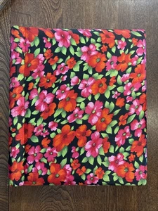 Vintage 70s Floral Photo Album Spiral Bound Unused Japan Pink Red Black Decor - Bild 1 von 7