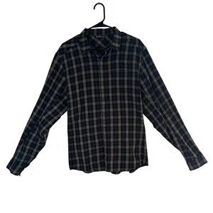 Camisa Arcteryx Hombre Abotonada Negra A Cuadros Manga Larga Informal Talla Grande - Imagen 1 de 8