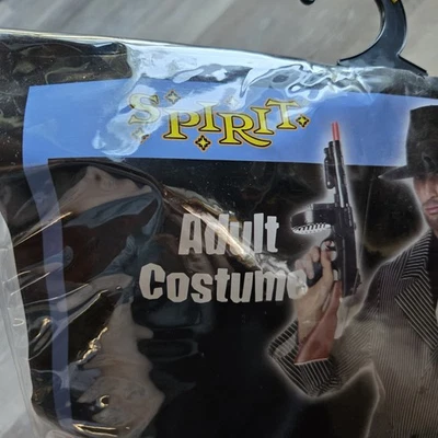 Disfraz de Halloween Gangster Spirit para hombre talla mediana traje a rayas Foto 1 de 4