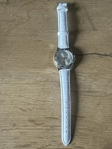 Damenuhr LBVYR 89424 Metall Silber, weißes Armband, (Batterie leer) - Bild 1 von 3