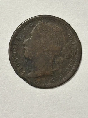 1868 Great Britain One Third Farthing – Queen Victoria – Low Mintage UK Coin - Image 1 of 2