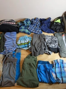 Boys Sz 6 Clothing Lot 31 Pieces Shirts Pants Shorts Jacket Pajamas DC Marvel - Picture 1 of 9
