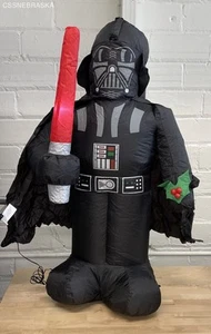 Star Wars Black Darth Vader Christmas Inflatable Yard Decoration - Picture 1 of 9