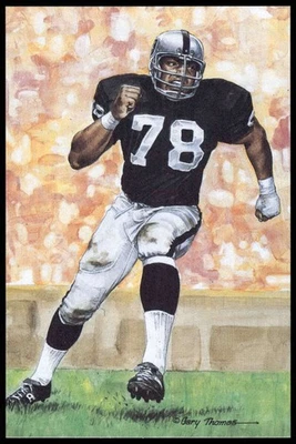 Art Shell 1989 Goal Line Art Hall of Fame #25 Raiders Foto 1 de 2