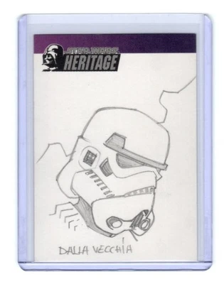 Star Wars Heritage 2005 Topps Artist Sketch Dalla Vecchia 1/1 Stormtrooper (b) - Image 1 of 4