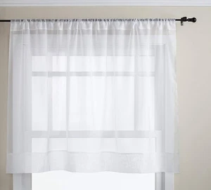 Stylemaster Elegance Pannelli Tenda Voile Bianco 60x45 Lotto di 6 Finestre Trasparenti - Foto 1 di 11