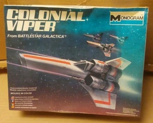 1978 Monogram Battlestar Galactica Colonial Viper Model Space Fighter MKI W/MISS - Picture 1 of 9