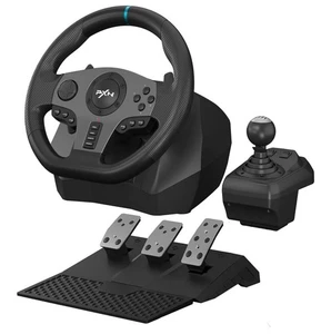 PXN V9 Gaming Steering Wheel/Shifter/ Pedals WORK w/  Pc/PS4/PS3/Xbox One RACING - Picture 1 of 7