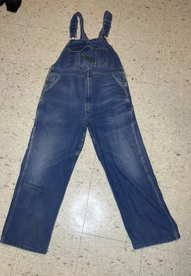 Vintage Key Imperial Overalls Men’s 42x29 Blue Denim Carpenter Workwear USA Made - Image 1 of 4