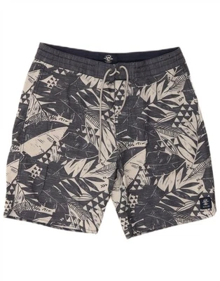 RIP CURL Mens Swimming Shorts Medium Navy Blue Floral Polyester OE07 - Image 1 of 3