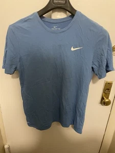 Camisa Nike para hombre L The Nike camiseta azul bordado logotipo Swoosh - Imagen 1 de 3