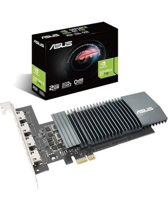 Nvidia Geforce Gt 710 Graphics Card 2Gb Ddr3 Low Profile Silent Cooling - Image 1 of 4