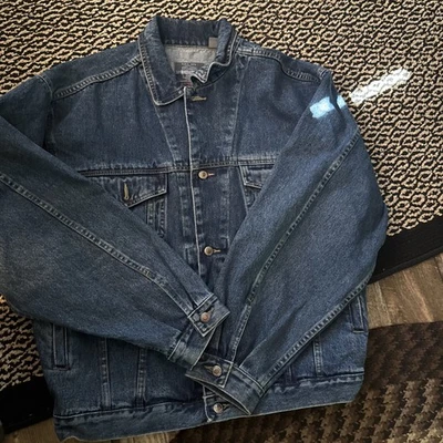 Chaqueta de Camionero Bugle Boy Gold Crest Millennium Series Azul Jean Talla XL Foto 1 de 4