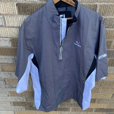 FootJoy DryJoys HydroLite Short Slv Pullover Rain Jacket Mens Medium Valleybrook - Image 1 of 4