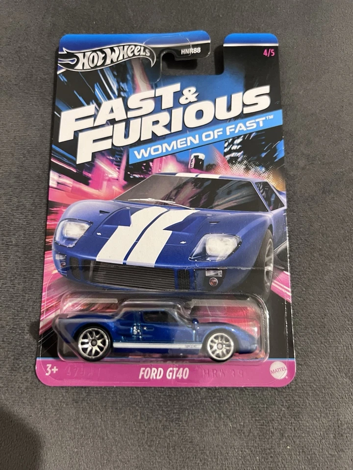 Hot Wheels Ford GT40 Blue Fast & Furious HNR88 No 4/5 New and Unopened - Image 1 of 1