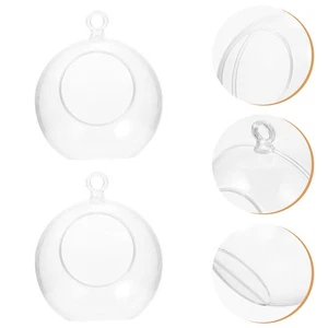  10 Stück DIY klare Weihnachtsschmuck Kugeln Kunststoff Ornamente zum Basteln - Bild 1 von 12