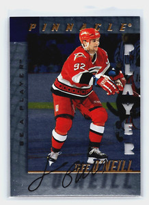 1997-98 - Jeff O'Neill - Be A Player - Auto - Silver - #130 - Hurricanes