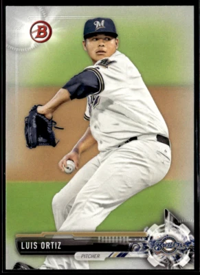 2017 Bowman #BP128 Luis Ortiz Brewers Prospect  - Image 1 of 2