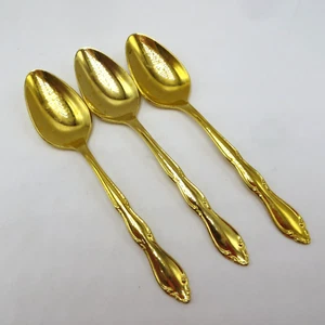 3 cucharas ANIVERSARIO DORADO 1847 Rogers Bros 6" repuesto de placa eléctrica de oro - Imagen 1 de 7