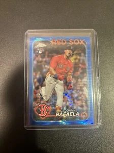 2024 Topps Chrome Ceddanne Rafaela Blue Sonar RC Boston Red Sox 036/125 - Foto 1 di 2