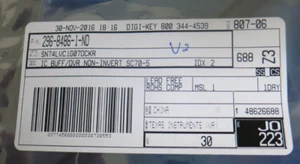 SN74LVC1G07DBVR ic BUFFER OPEN DRAIN smd(30 pcs)TEXAS INSTRUMENTS - Picture 1 of 1
