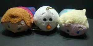 Disney Store Frozen Elsa Anna Olaf Tsum Tsum 3,5" Mini Peluche Peluche - Foto 1 di 10