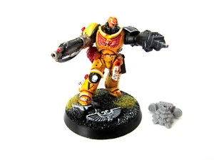 A14 WARHAMMER 40K SPACE MARINE IMPERIAL FISTS - PAINTED SERGEANT - Picture 1 of 4