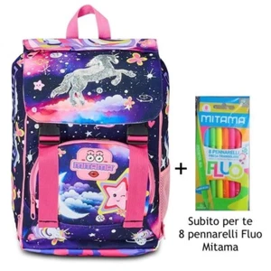 Zaino Estensibile Mitama Magic Pink con Tasca frontale Rosa e Viola - Foto 1 di 5