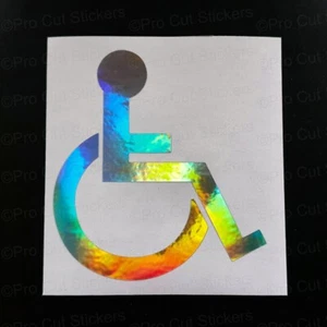 Discapacitado Adhesivo Coche Discapacidad Silla para Minusválidos Ventana - Imagen 1 de 3