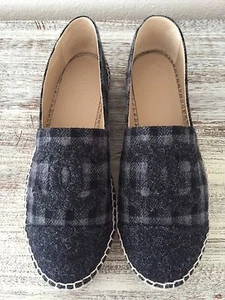 BNIB CHANEL WOOL ESPADRILLES US7 EU38 - Picture 1 of 3