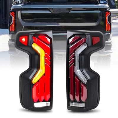 HC LED Tail Lights For Chevrolet Silverado 1500/2500/3500 2019-2025 Rear Lamps - Image 1 of 4