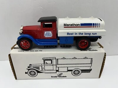 Ertl Marathon Vintage Tanker Truck DieCast Bank 1:25 Scale American Classic New - Image 1 of 4
