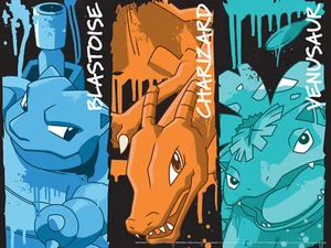 Buffalo Games Pokemon: Blastoise, Charizard, and Venasaur Graffiti 400 Piece Jig - Picture 1 of 2