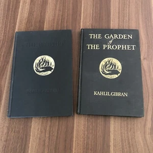 Lot of 2 Kahlil Gibran Books - THE PROPHET & THE GARDEN OF THE PROPHET Hardcover - Picture 1 of 12