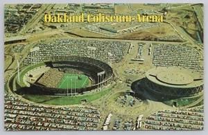 Aerial View Newest Modern Coliseum Arena in America Oakland California Postcard - Picture 1 of 2