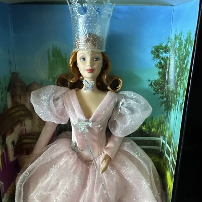 El Mago de Oz - Glinda, La Bruja Buena - Barbie Etiqueta Rosa Edición Coleccionista Foto 1 de 4