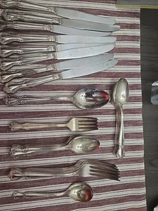 Vintage Flatware 48 Pices 8 Place Setting Rogers & Bros Reinforced Plate IS  - Picture 1 of 3