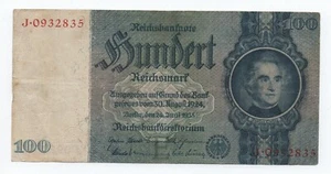 GERMANY 100 MARK 1935 PICK 193 LOOK SCANS - Picture 1 of 2