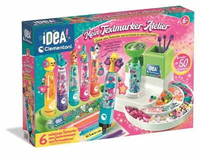 Clementoni Labor Textmarker Bastel Set Experimentierkasten Stifte 59428 Neu