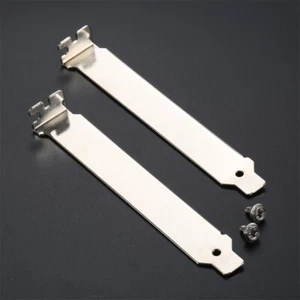 2 pièces support de couverture de fente PCI avec vis pour ordinateur portable profil complet étuis PC - Photo 1/12