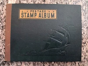 Vintage (1939) Briefmarkenalbum mit 1000er Marken (postfrisch) aus vielen Ländern - Bild 1 von 20