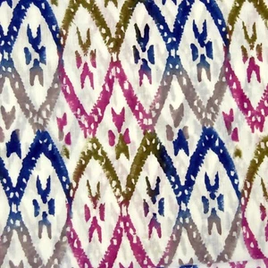 Sanganeri Hand Block Printed Cotton Fabric Voile Dress Sewing Material 10 Yard C - Picture 1 of 5