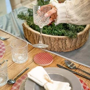 Tavoletta sottobicchiere Tartan Set da 4pz - Picture 1 of 7